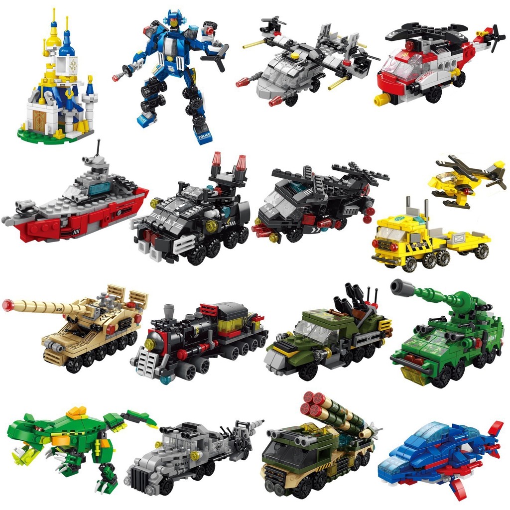 Dinosaur Figurine Set - 6 IN 1 Stadt Engineering Auto