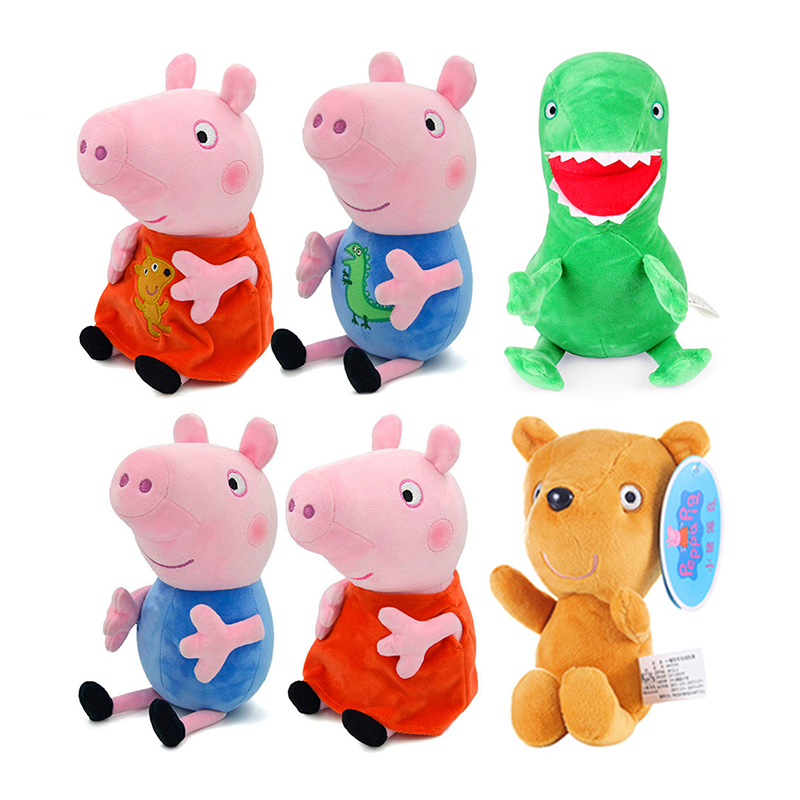 Dinosaur Figurine Set - Echte 19 cm Peppa Pig Plüschtiere