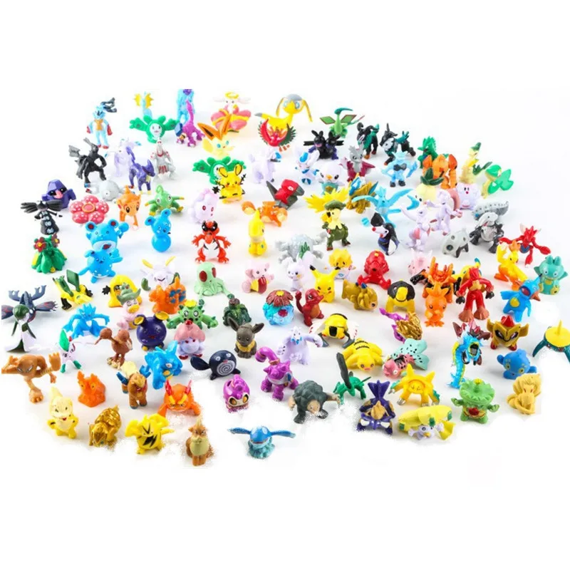 Kids Toys Doll - 2-3CM Pokemon Anime Figur Pikachu Nette