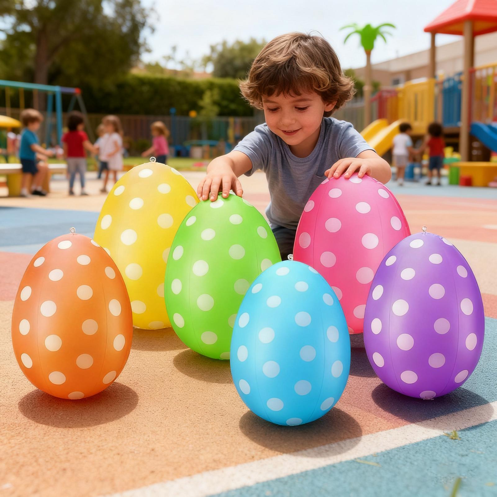 Kids Yard Toys - Aufblasbare Ostereier 6 Teile/satz Ostern PVC