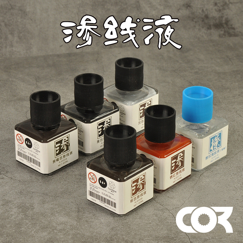 Tamiya Model Paint Set - Panel Line 40 ml Akzentfarbe Flüssigmodell