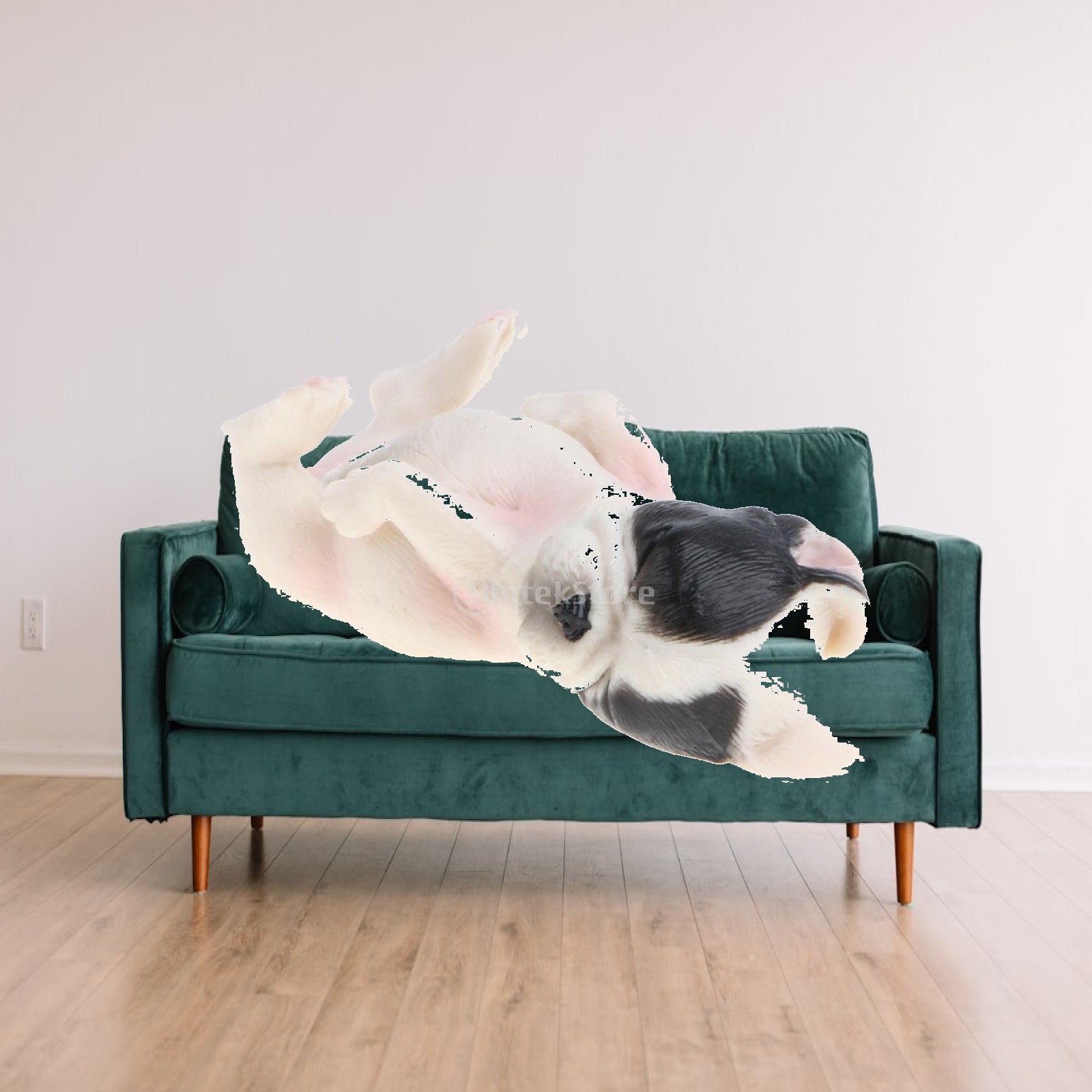 Kids Toys In Store - Realistische Hunde-Welpen-Figur aus Kunststoff, Französisches Modell,