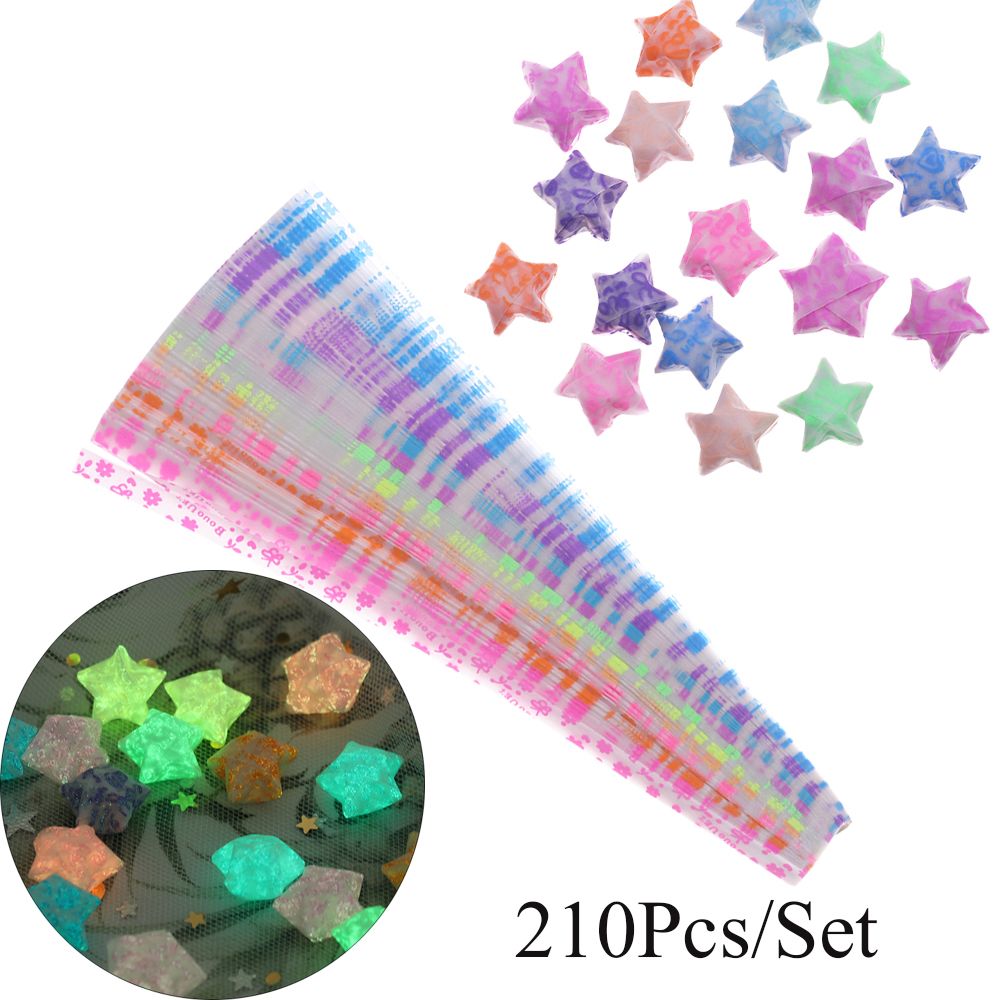Glow In Dark Stars - 210 teile/los Glow in Dark Lucky
