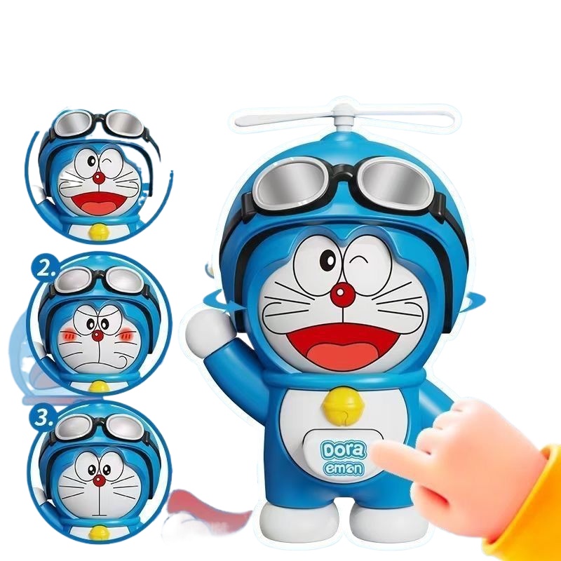 Kids Toys Doll - Doraemon Gesichtswechselnde Puppe, Deformierbare Figur, Blaue