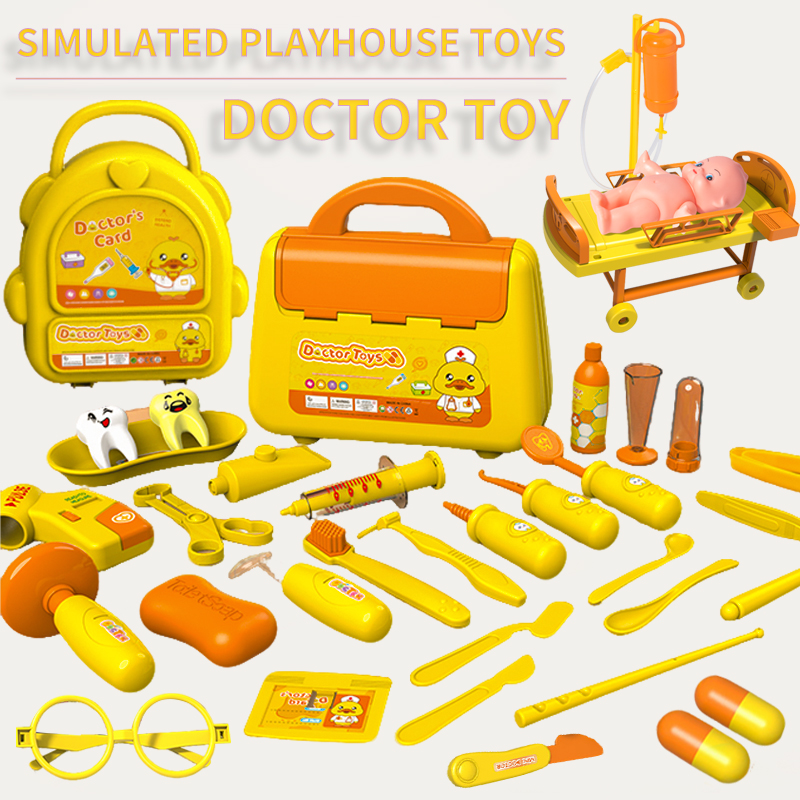 Kids Toys Doctor Set - Ärzte, Krankenschwestern, Zahnärzte, Rollenspielspielzeug, simulierte Stethoskope,