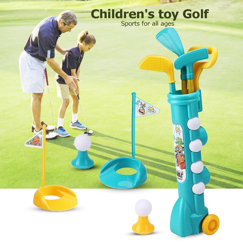 Kids Yard Toys - Kinderspielzeug-Golfset, tragbares Golfspielzeug-Set für den Garten,