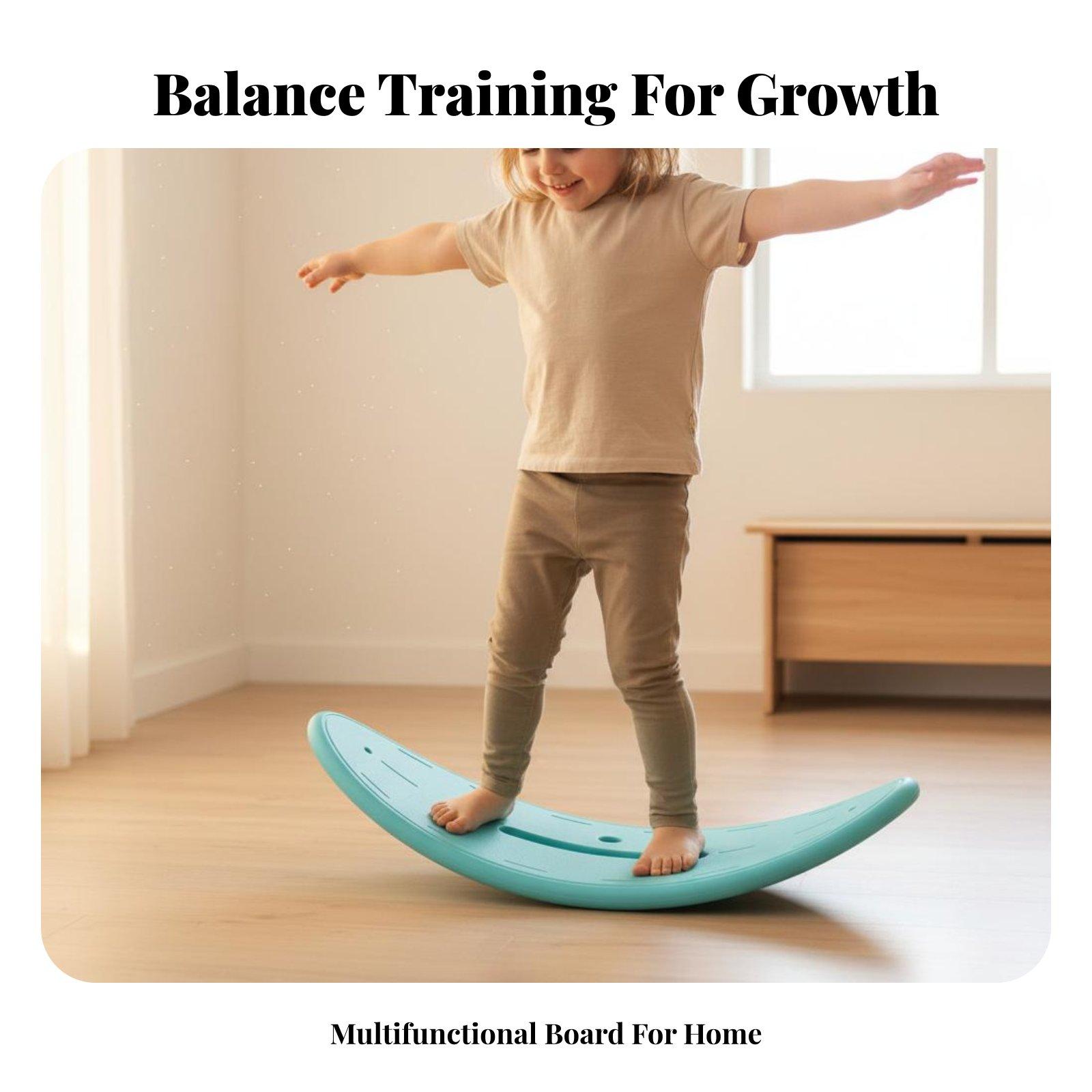 Kids Yoga Toys - Kleinkind-Yoga-Balanceboard Wackelbrett für Kinder Sensorisches Integrationsspielzeug