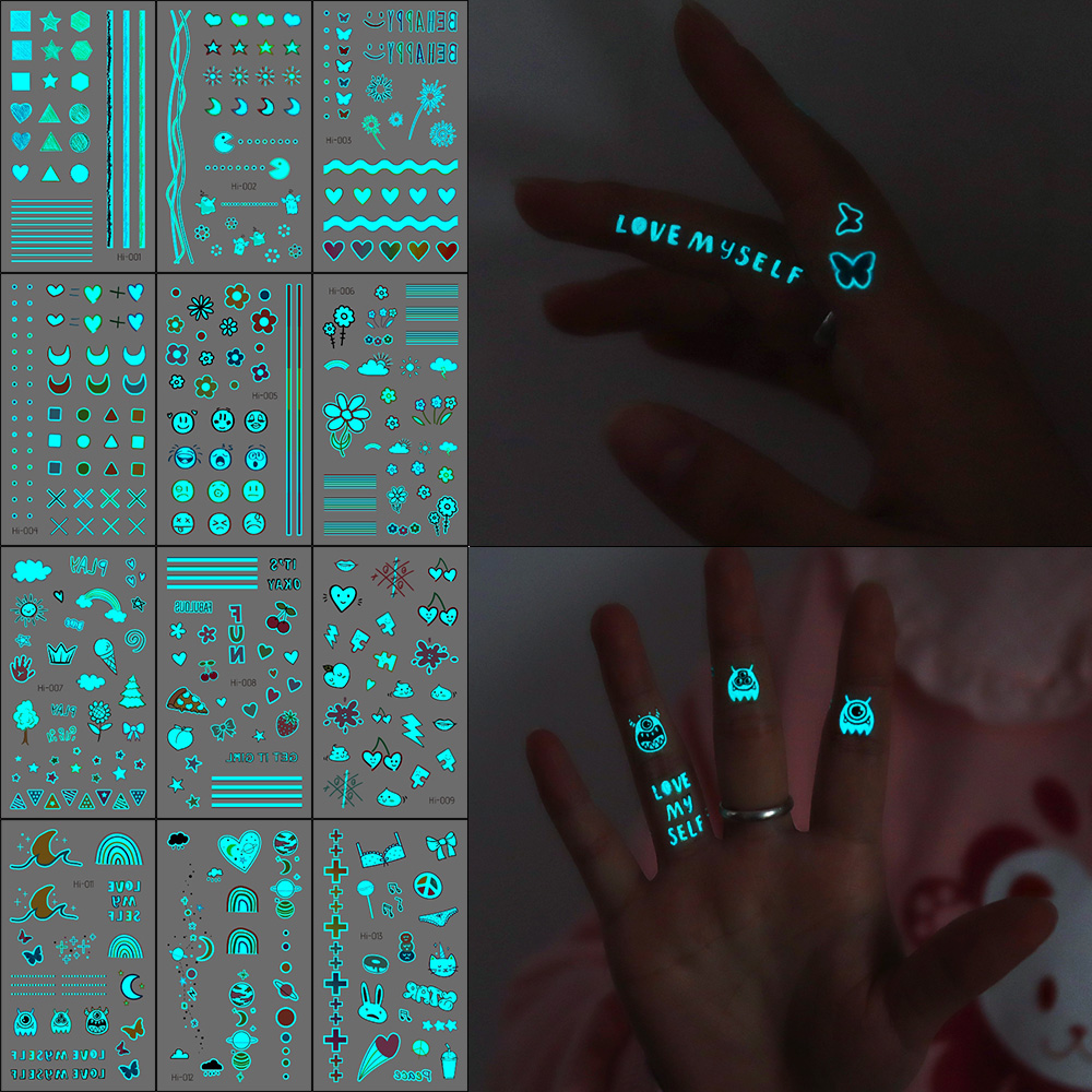 Im Dunkeln leuchtende Tattoo-A – Glow In Dark Stars Bewertung und Preis