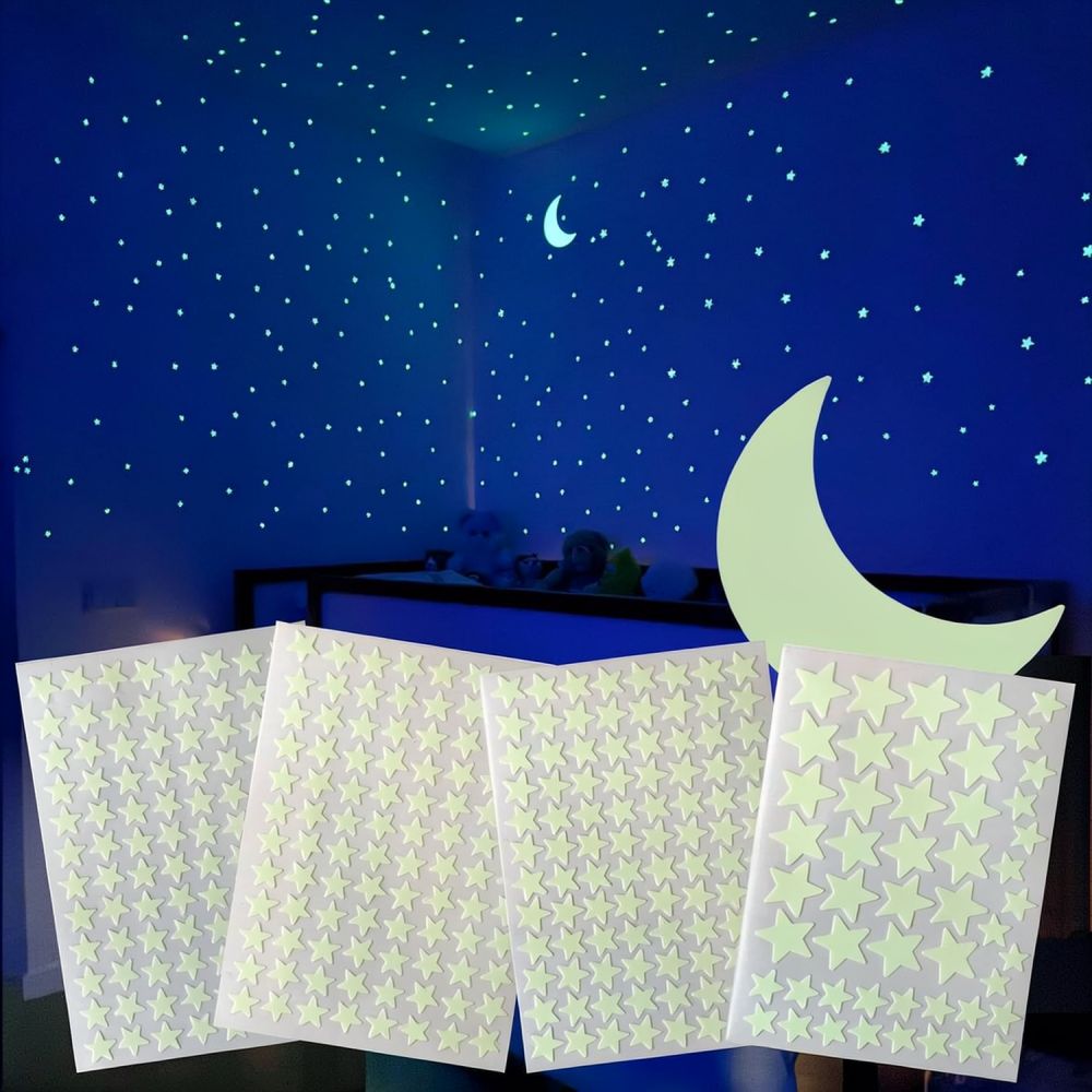 Leuchtende Stern- und Mond-Wan – Glow In Dark Stars Bewertung und Preis