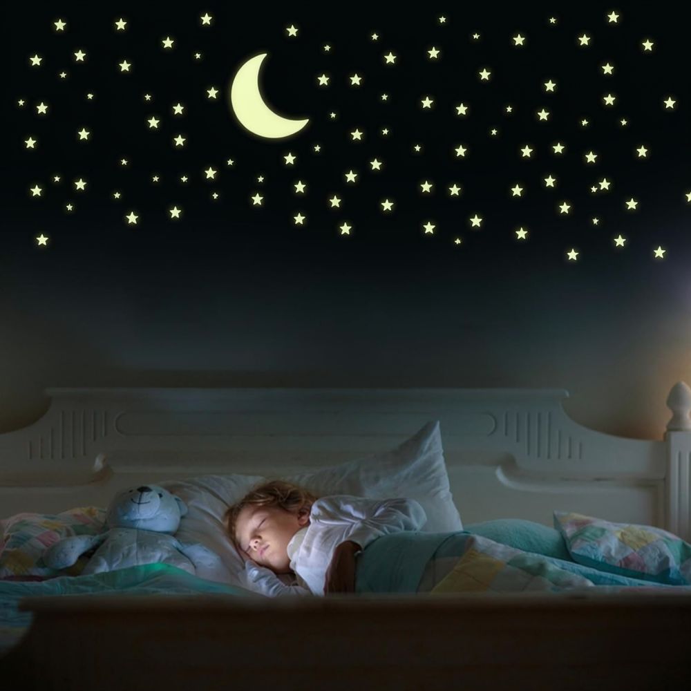 Leuchtende Stern- und Mond-Wan – Glow In Dark Stars Bewertung und Preis