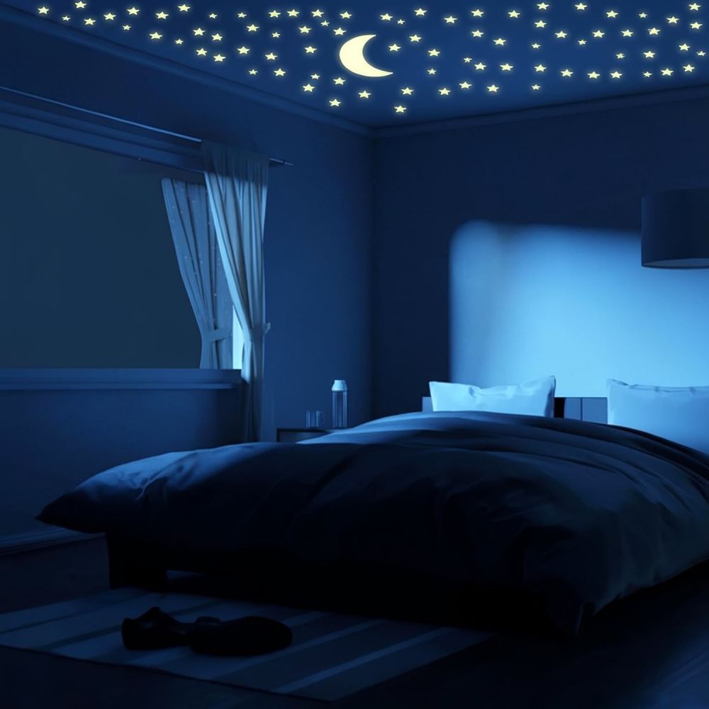 Leuchtende Stern- und Mond-Wan – Glow In Dark Stars Bewertung und Preis