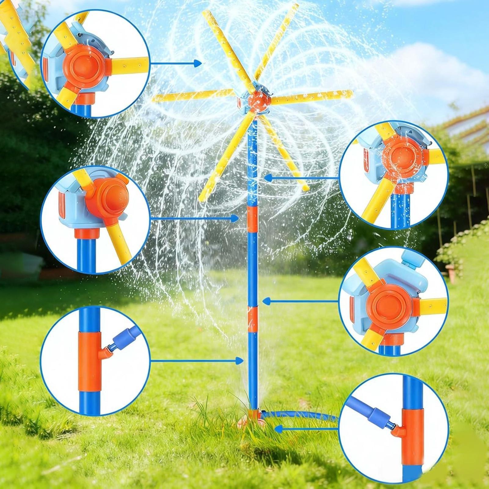 Kinder-Sprinkler-Windmühle, lu – Kids Yard Toys Bewertung und Preis