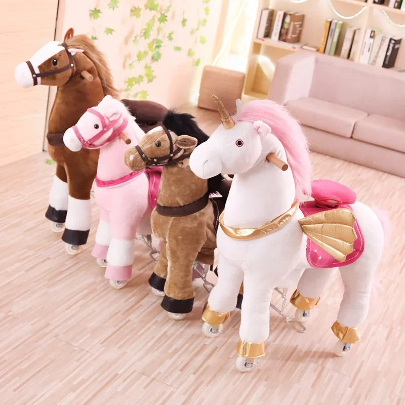 Mehrfarbiges Springpferd, groß – Kids Toys Horse Bewertung und Preis