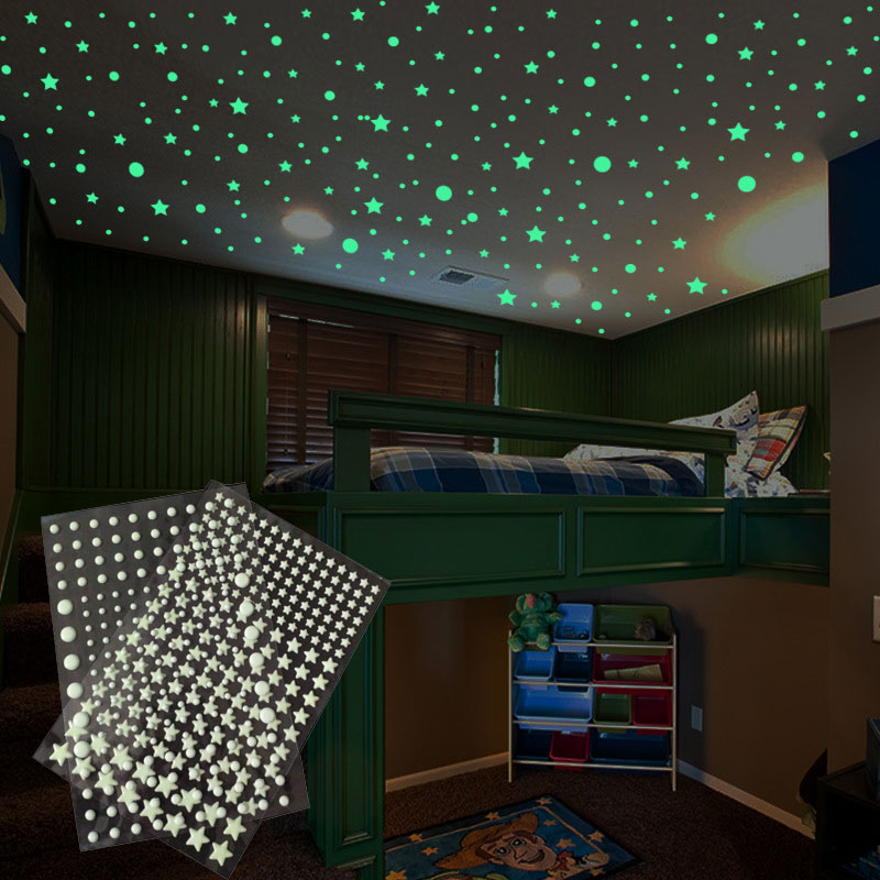 202 Teile/satz 3D Blase Sterne – Glow In Dark Stars Bewertung und Preis