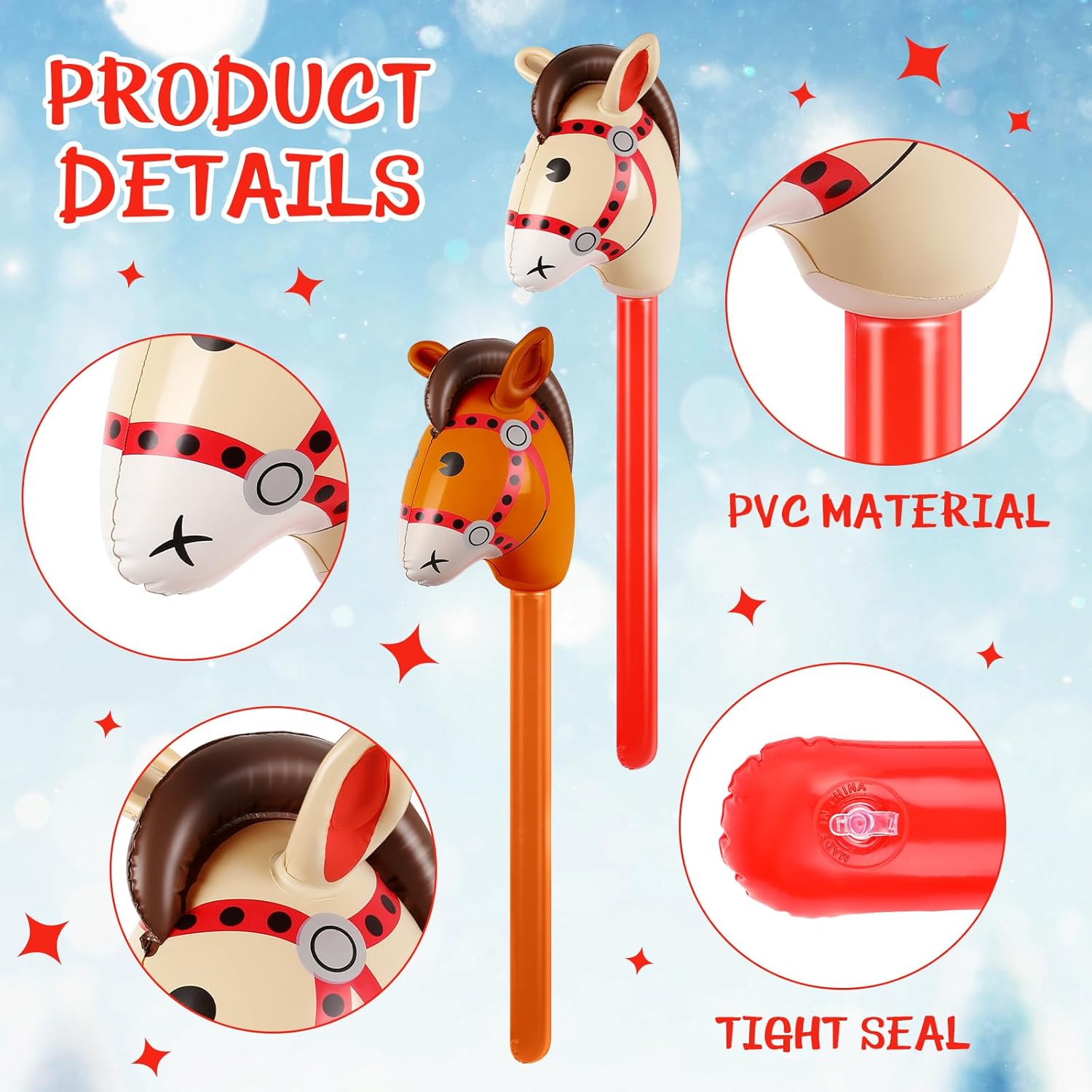 Aufblasbares Steckenpferd-Spie – Kids Toys Horse Bewertung und Preis