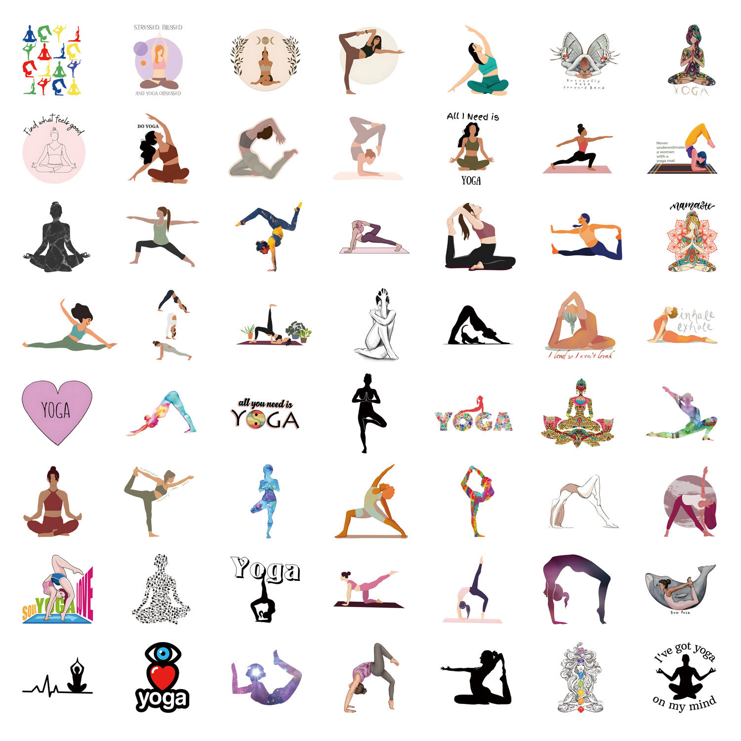 10/55/110PCS Yoga Yug Fitness  – Kids Yoga Toys Bewertung und Preis