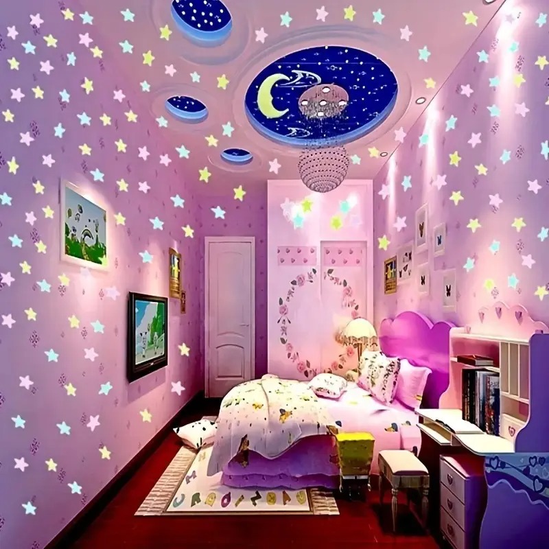 100 Stück bunte, im Dunkeln le – Glow In Dark Stars Bewertung und Preis